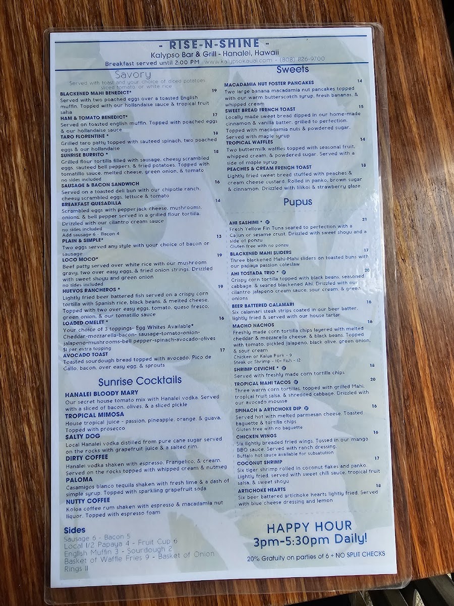 Kalypso Island Bar & Grill Menu - Image 5